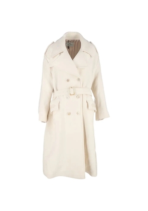 Etro Vintage double-breasted belted coat - White