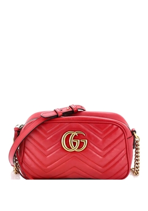Gucci Pre-Owned GG Marmont Shoulder Bag Matelasse Leather Small crossbody bag - Red