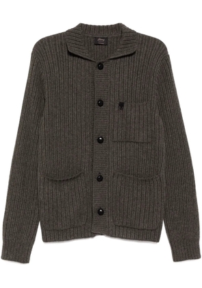 Brioni long sleeve cardigan - Grey