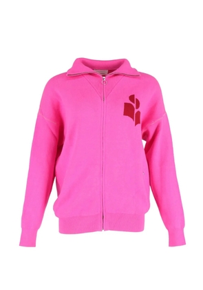 Isabel Marant Vintage intarsia zip-up cardigan - Pink