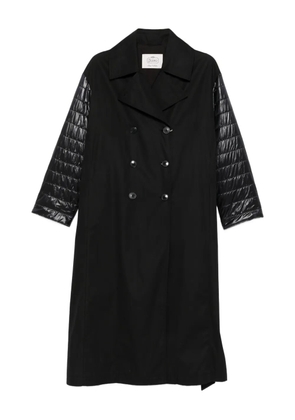 Herno double-breasted quilted coat - 9300 BLACK