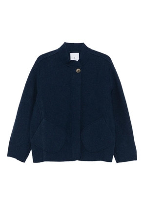 Why Ci asymmetric patch-pocket jacket - Blue