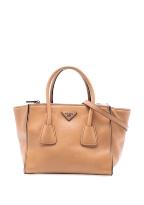 Prada Pre-Owned 2013-2025 Glace Calf Twin Pocket satchel - Brown