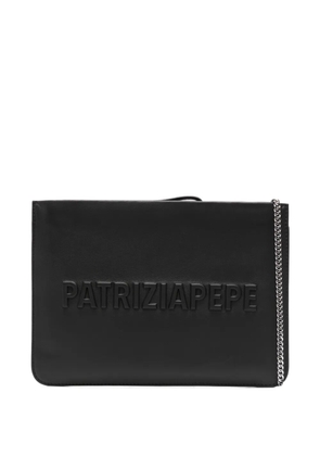 Patrizia Pepe (IM)Perfection embossed leather clutch bag - Black
