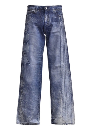 PDF wide-leg jeans - Blue