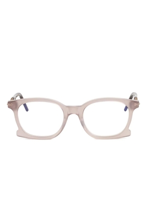 Kuboraum D71 oversized glasses - Brown