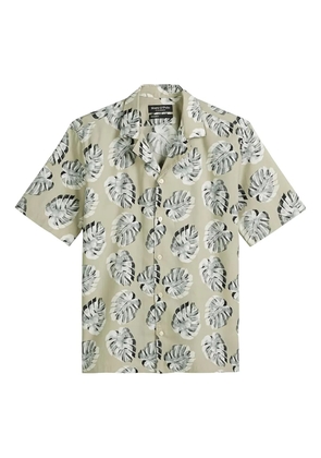 Marc O'Polo leaf-print short-sleeve shirt - Green