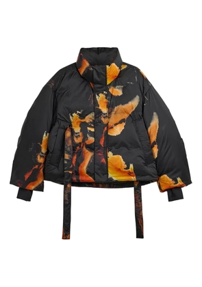 Y-3 printed puffer jacket - Black
