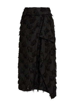 ERDEM draped midi skirt - Black