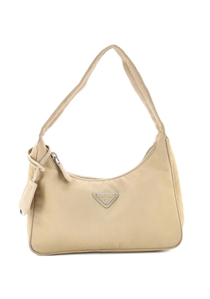 Prada Pre-Owned Re-Edition 2000 Tessuto Mini hobo bag - Neutrals