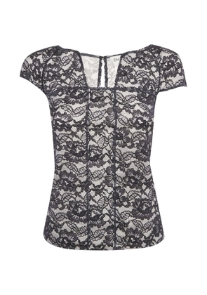 CHANEL Pre-Owned lace top - Blue