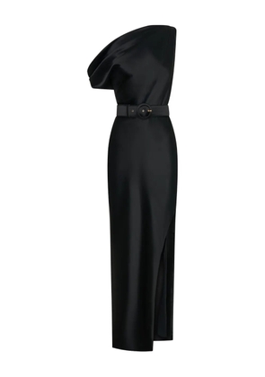 Nicholas Eartha one-shoulder belted maxi dress - Black