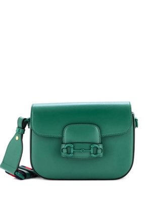 Gucci Pre-Owned Horsebit 1955 Shoulder Bag Leather Mini crossbody bag - Green