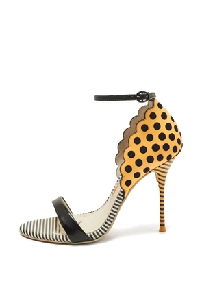 Sophia Webster Lilico polka-dot striped sandals - Orange