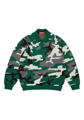 Supreme Small Box camouflage polo shirt - Green