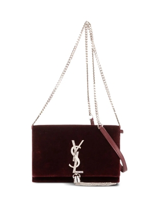 Saint Laurent Pre-Owned velvet shoulder bag - Red