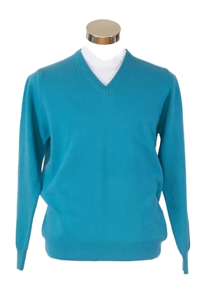 LOJA DAS MEIAS v-neck longsleeve sweater - Blue