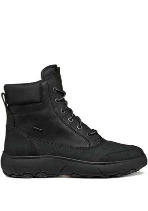 Geox lace-up leather boots - Black