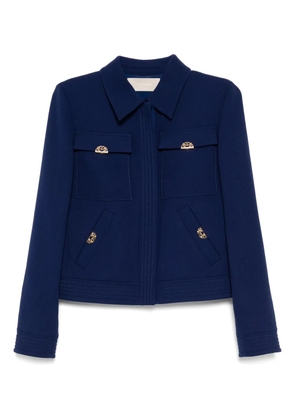 Elie Saab crepe jacket - Blue