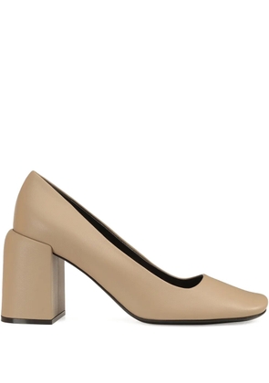 Sergio Rossi Convex square-toe pumps - Neutrals