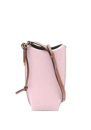 Loewe Pre-Owned 10s gate pocket leather shoulder bag - Pink