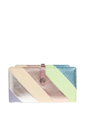 Kurt Geiger London striped calf leather wallet - Neutrals