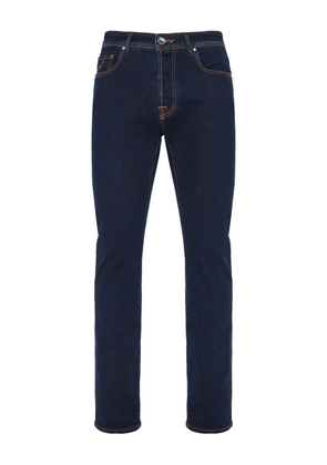 Jacob Cohën logo-patch jeans - Blue