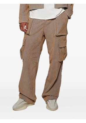 Nahmias corduroy cargo trousers - Neutrals