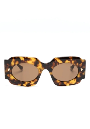 Nanushka Cathi oversize-frame sunglasses - Brown