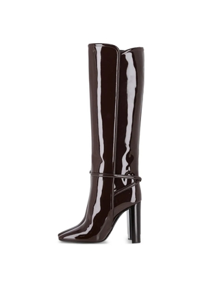 Saint Laurent Pre-Owned Jane high-heel boots - Brown