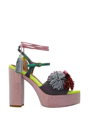 Kurt Geiger London platform-heel tassel-detail sandals - Pink