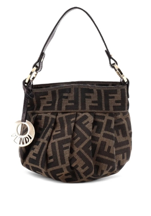 Fendi Pre-Owned Chef Handle Bag Zucca Canvas Mini hobo bag - Brown