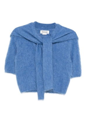 Monse knitted scarf top - Blue