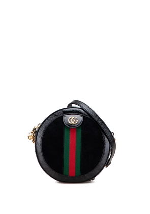 Gucci Pre-Owned 2016-2025 Mini Suede Ophidia Round crossbody bag - Black
