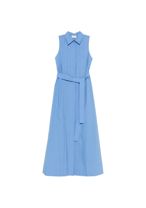 P.A.R.O.S.H. Canyox belted maxi shirt dress - Blue
