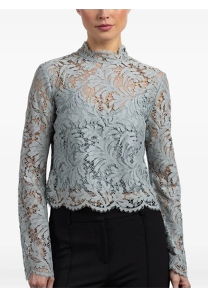A.L.C. lace high-neck blouse - Blue
