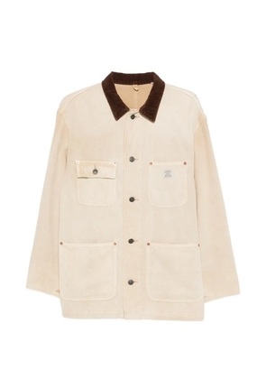 Denimist corduroy collared jacket - Neutrals