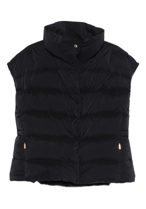 Moorer zip-up gilet - Blue