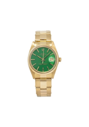 Rolex pre-owned Oyster Perpetual Date 34mm - Green