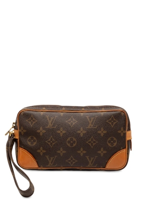 Louis Vuitton Pre-Owned 1990 Monogram Marly Dragonne PM clutch bag - Brown