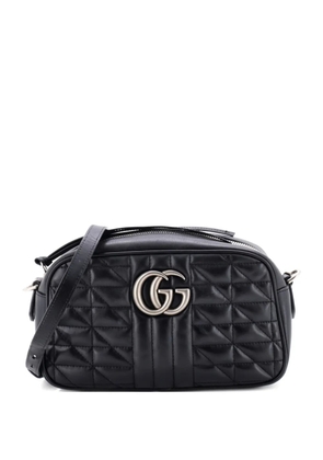 Gucci Pre-Owned GG Marmont Shoulder Bag Mixed Matelasse Leather Small crossbody bag - Black