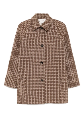 Celine Pre-Owned 1990-2000s macadam coat - Brown