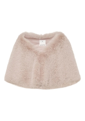 Unreal Fur Yasmine cape - Neutrals