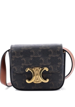 Celine Pre-Owned Triomphe Triomphe Coated Canvas Mini shoulder bag - Brown