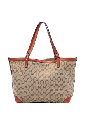 Gucci Pre-Owned 2016-2025 Medium GG Canvas Craft tote bag - Brown