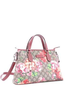 Gucci Pre-Owned Convertible Zip Blooms Print GG Coated Canvas Medium tote bag - Brown