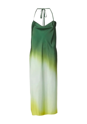 rag & bone ombre satin dress - Green