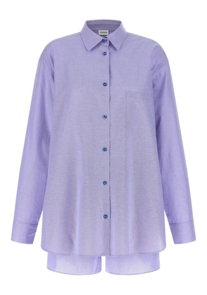 THE ANDAMANE Georgiana cotton shorts set - Blue