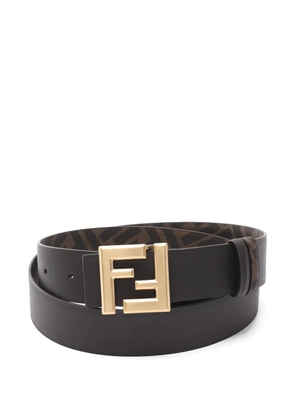 Fendi Pre-Owned 20s FF-logo buckle belt - Black