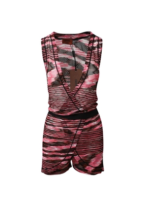 Missoni Pre-Owned Plymouth zig-zag patterned playsuit - Black